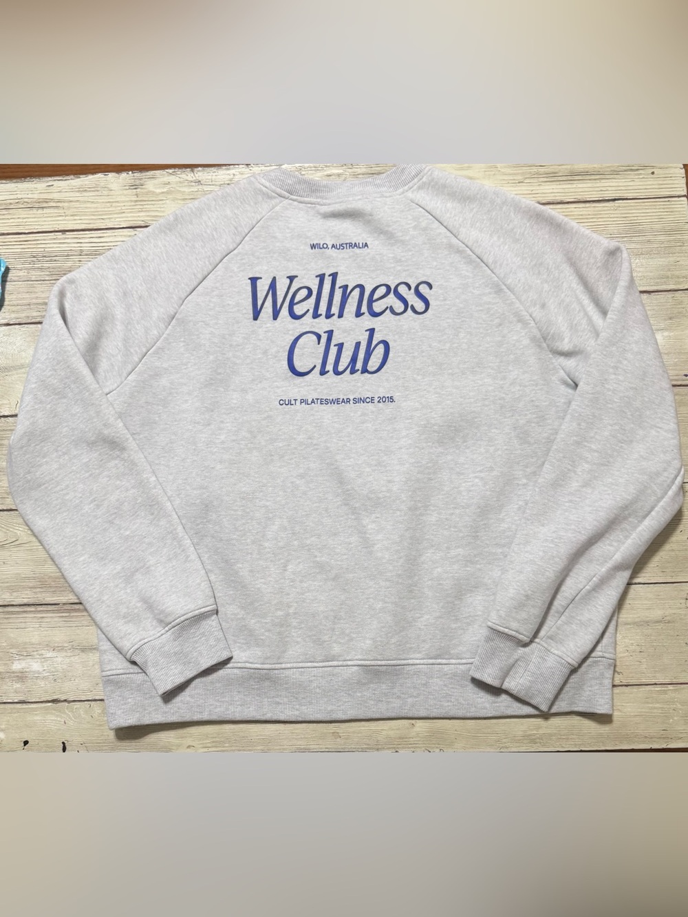 WILO the Label Australia Wellness Club grey crewneck sweatshirt Women’s L